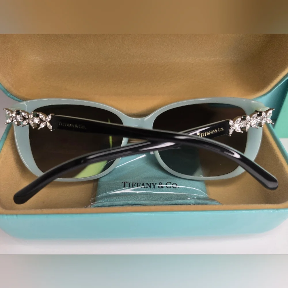 Tiffany & Co. Black and Blue TF4090B Crystal Sunglasses - Picture 6 of 11